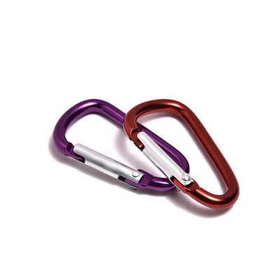 5cm D forma di alluminio rotondo carabiner esterno molla Snap ganci e robusto per l' esterno