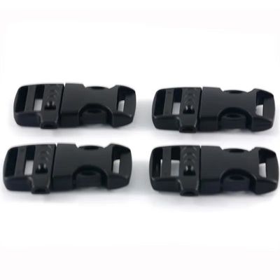 Personalizzazione 20mm regolabile emergenza Paracord in plastica lato rilascio fischietto cintura