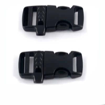 Personalizzazione 20mm regolabile emergenza Paracord in plastica lato rilascio fischietto cintura