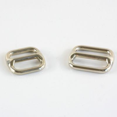 Confezione Dimensione 3,00cm * 2,00cm * 0,50cm Metallo argento D Ring Tri Glide Slider 20mm 25mm