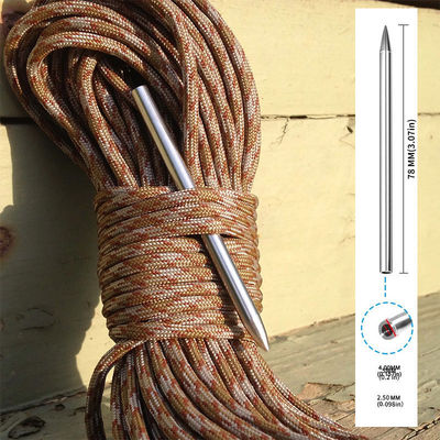 73mm lunghezza Acciaio inossidabile Paracord Lacing Aglio Perfetto per fai da te per te.