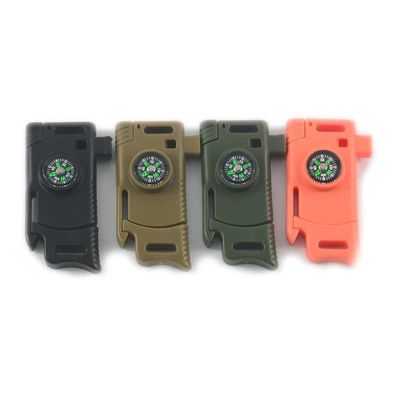 Pagamento iniziale Multifunzione Emergenza Pietra pietra Fire Starter Compass Buckle con raschiatore