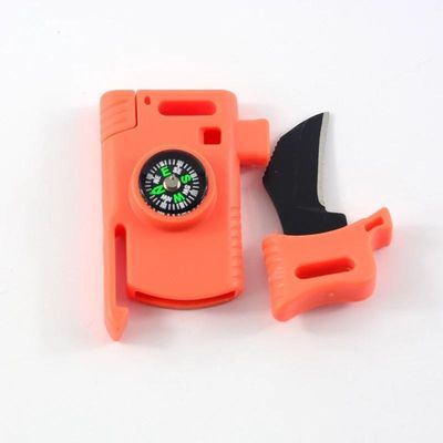 Pagamento iniziale Multifunzione Emergenza Pietra pietra Fire Starter Compass Buckle con raschiatore