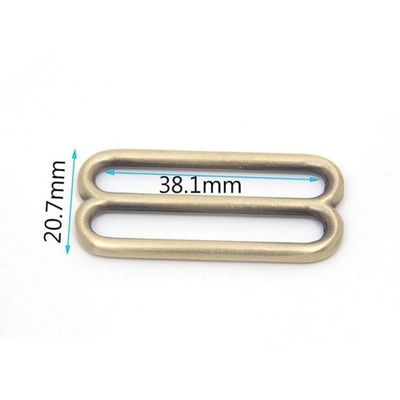 38mm Metal Tri Glide Adjuster Buckle Handbag Hardware Slider con costruzione robusta