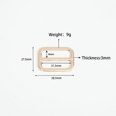 Legatura di zinco regolabile Tri Glide Slider Buckle 20mm 25mm 38mm per il costo di spedizione